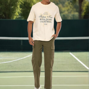 BR-Printed T-Shirt with Crew Neck and Short Sleeves